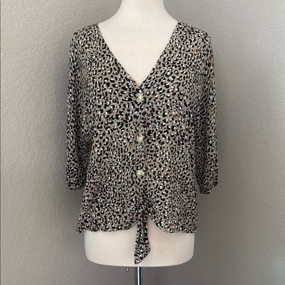 LUQ Leopard Print Women's Top